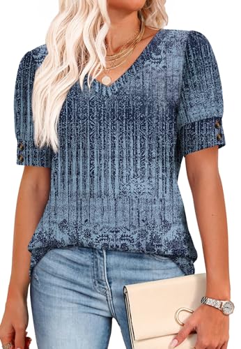 OFEEFAN Women's Short Sleeve Blouse - Now $9.97 (41% Off) - Image 4
