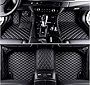 ZGWANGMEI Custom Car Floor Mats for 99.99% Sedan SUV Sports Car Men Women Protection Full Coverage Pads Anti-Slip Leather Floor Lining All Weather Car Floor Mats (Black)