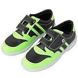 ONAIC Bowling Shoes for Men Women Youth Big Kid PU Leather Wear-Resistant Fashion Platform Bowl Sneakers,Green,4.5