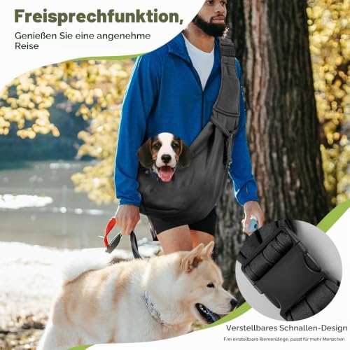 Pawaboo Kleine Hunde-Tragetasche, für 3-10 lbs, Schwarz