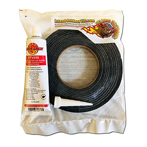 LavaLock PRO Pack junta para parrilla 1/2" x 1/8" gris miniatura 6