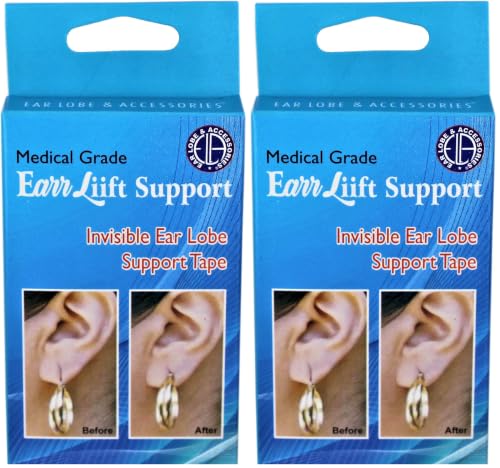 Image of Ear Lobe & Accessories Ear Lobe & Accessories Reusable Ear Lobe Support (Pack Of 20pcs), White, 10 Pieces