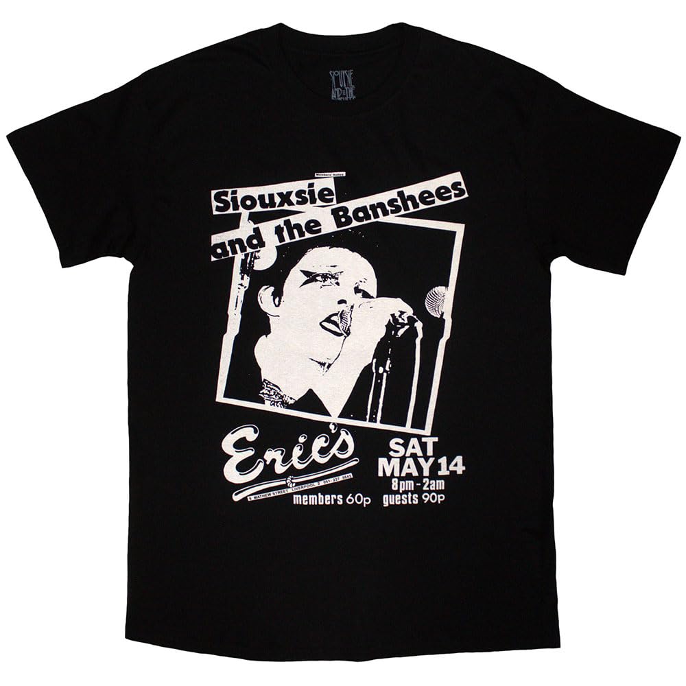 Rock Off officially licensed products Siouxsie & The Banshees Eric's T Shirt XL Black