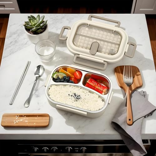 Recipiente térmico para alimentos de acero inoxidable apto para microondas 8