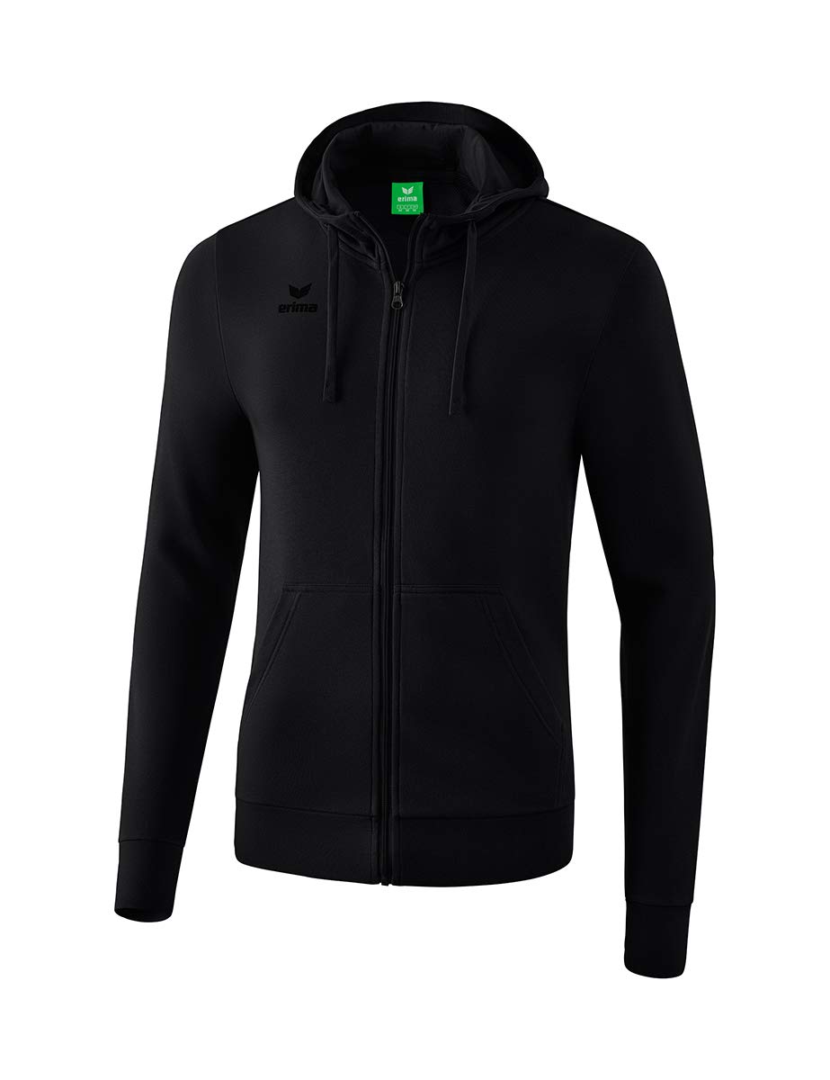 Erima Hooded Sweat Jacket - Black, 152