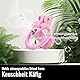 Crysore Leichter Atmungsaktiver keuschheitskäfig Herren Set mit 4 Cockrings Negative Sissy Chastity Cage Männer SM Penis Bondage Sexspielzeug (Large,Pink)