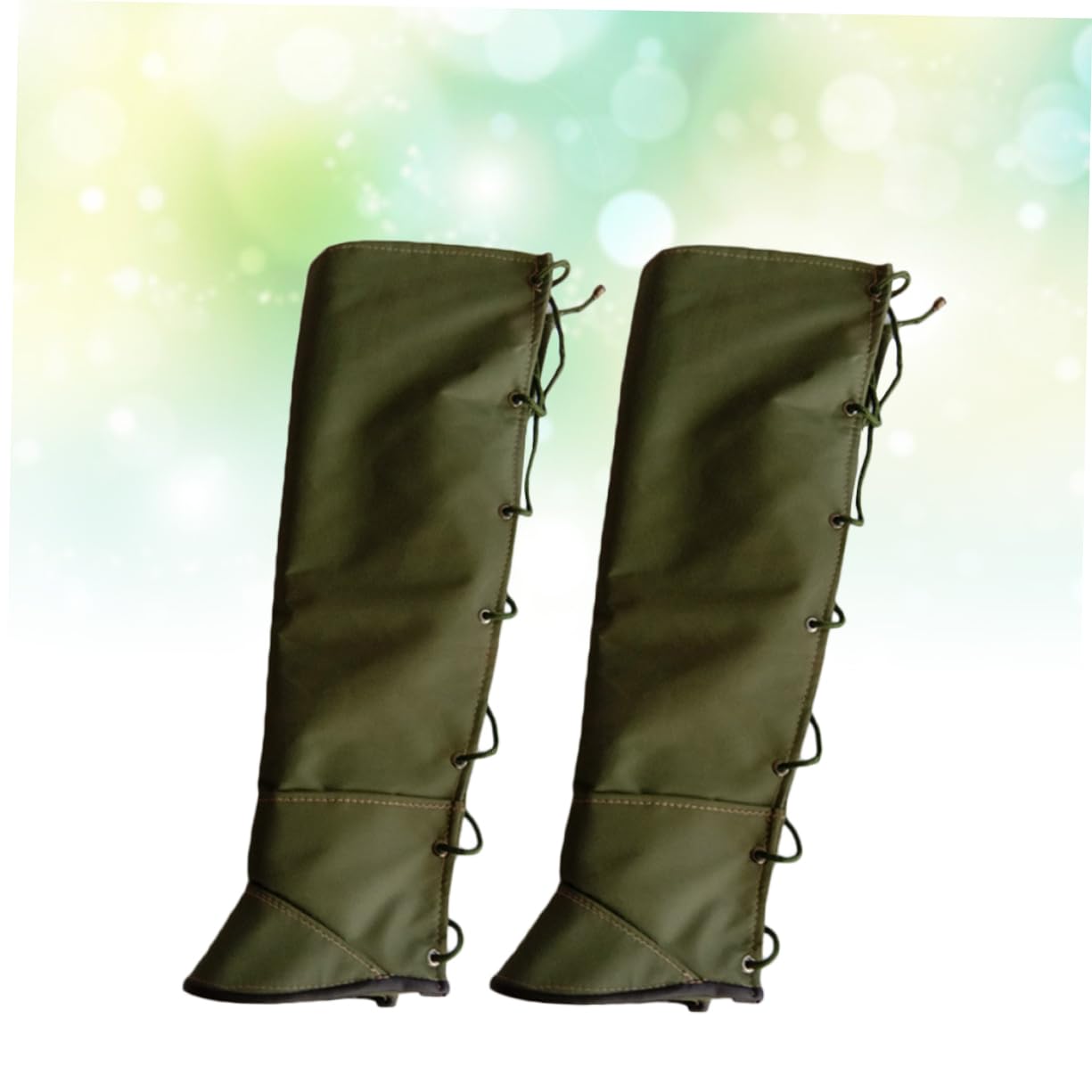 Guêtres de Protection pour Jambes Jungle Anti-morsure en Toile Verte | Sangle, Résistantes à L’usure, pour Randonnée et Skateboard, Couvre-jambe Extérieur
