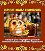 KAH Tequila Reposado - Bottiglia Decorata Giorno dei Morti - 100% Agave Blu - Doppia Distillazione e Invecchiato in Botte di Quercia - 40% vol 70 cl (700 ml / 0,7 Litri) #3