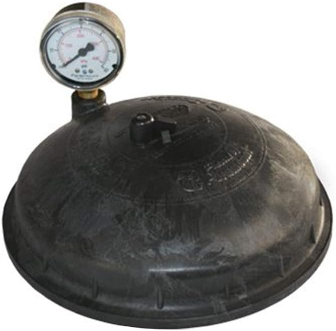 Paramount Water Valve Top with Pressure Gauge (Black)