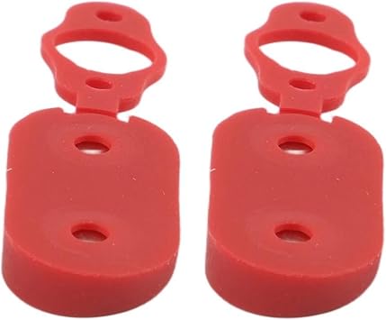 Charging Port Cover, Rubber Dust Cap, Waterproof Protection for Xiaomi Pro/Pro 2/1S/Essential Electric Scooter, Red, 2 PackRed