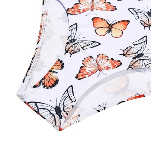 Image of Zando Toddler Swimsuit Girl Size 6M-8Y - Cute Ruffle Sling Adjustable Baby Girl Bathing Suit Kids Swimwear for Beach Wear