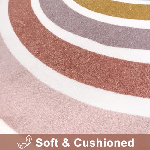 Staruia Colorful Round Rug For Nursery thumb #5