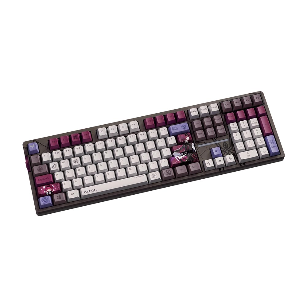 HOYOVERSE Honkai: Teclado mecánico Star Rail Kafka con retroiluminación - Interruptor de otoño de 108 teclas