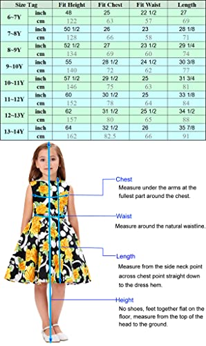 GRACE KARIN Vestito Bambina Senza Manica Abito