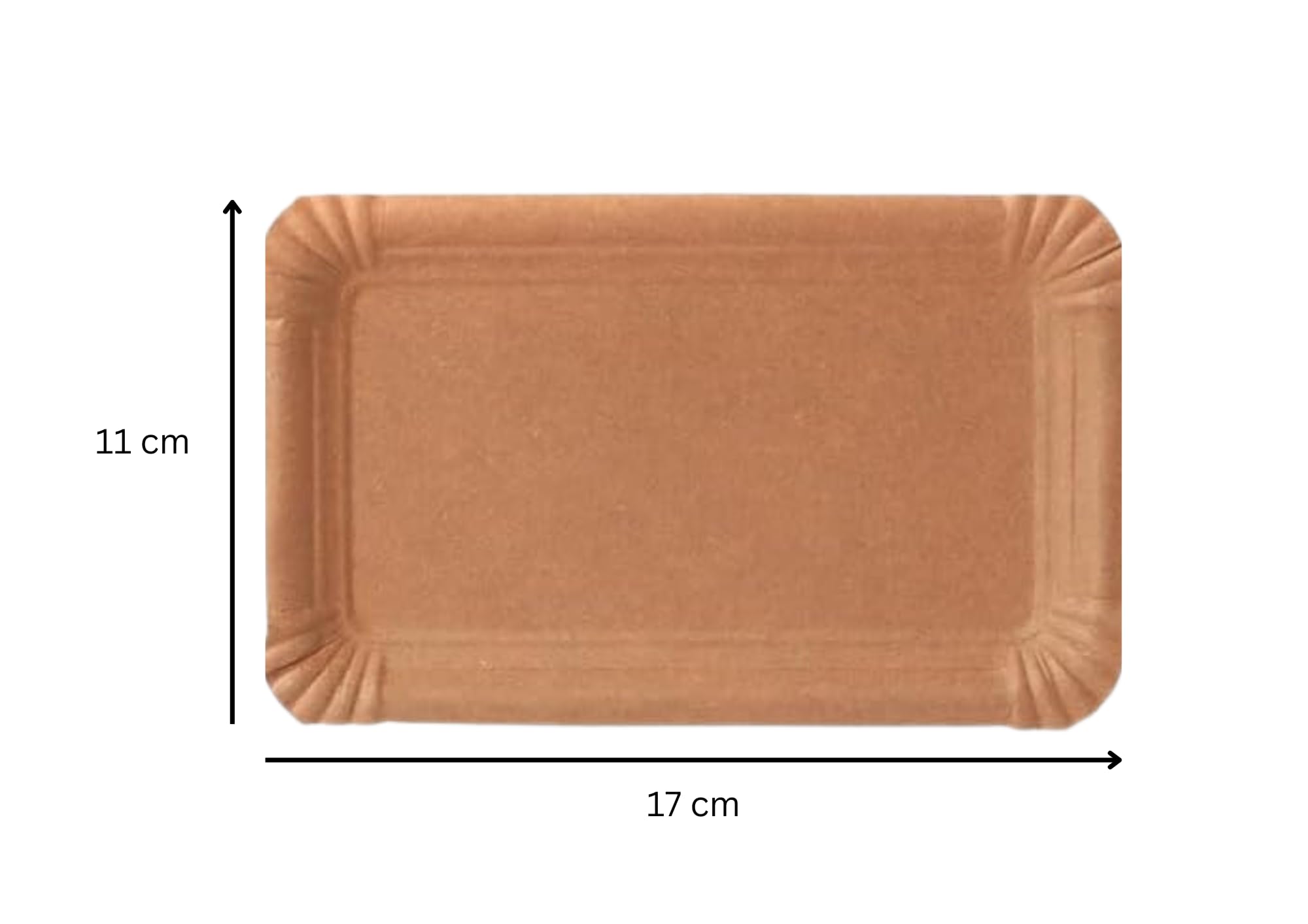 braune Pappteller Frischfaser 11 x 17 cm 1500 Stück I Pappteller aus Karton I Einwegteller für Geburtstage, Grillfeiern & PartysI fettbeständig I recycelbar und biologisch abbaubar