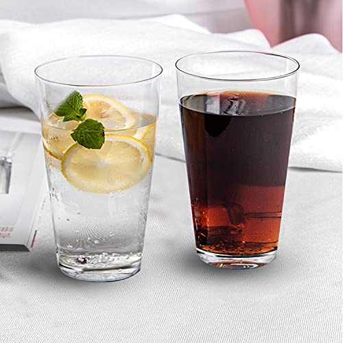 Maredash Clear Glass Beer Cups – All Purpose Drinking Tumblers, 17 Oz – Elegant Design For Home And Kitchen – Lead And Bpa Free, Great For Restaurants, Bars, Parties (8 Pack) #TOP4