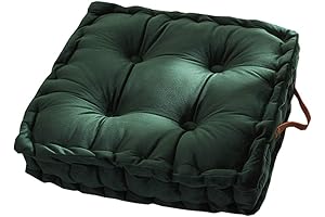 vctops Square Solid Color Velvet Stacking Chair Cushion