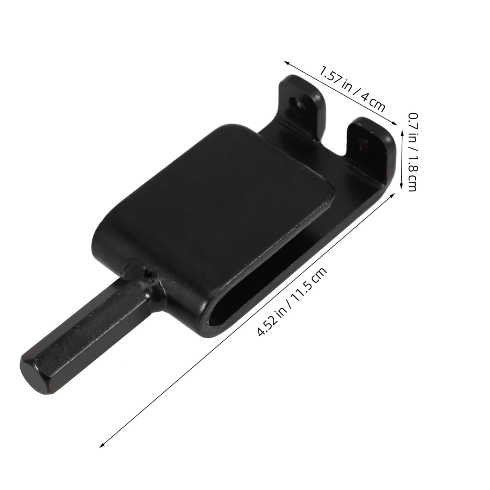 OSALADI Ice Fishing Anchor System Ice Nail Drive Black Spiral Outdoor Accessories