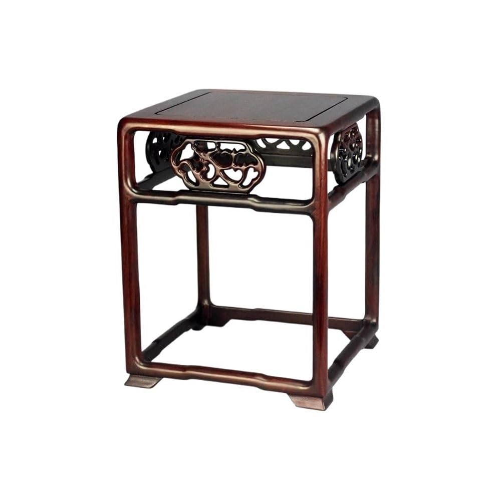 ZENY896V Home Indoor Living Room Openwork Carving Bonsai Stand, Acid Branch Wood Plant Display Base Decor