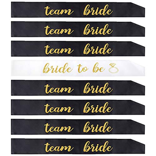 LABOTA 8 Piezas Novia a ser Sash and Bride Tribe Fajas - Decoración de Fiesta de Gallina Noche