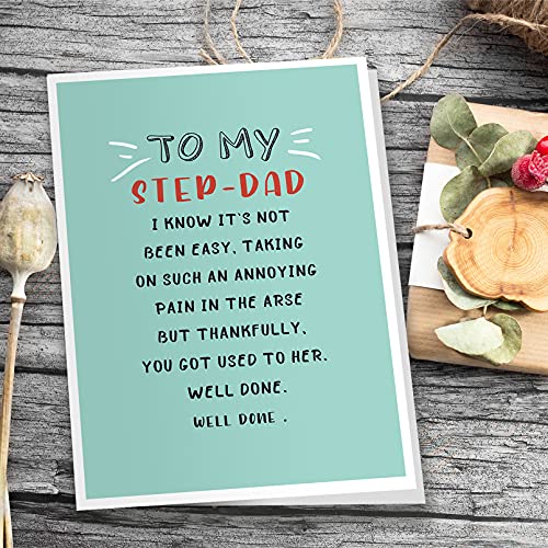 Funny Father's Day Card For Stepdad, Happy Father’s Day Card, Humorous Card For Stepfather… #TOP5