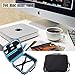 Esimen Hard Travel Case for Apple Mac Mini 3.6GHz 2.8GHz 2.6GHz,Mouse, USB-C Digital Multiport Adapter Charger Data Cable Storage Bag Carry Bag Protective Box Handbag (Black+Blue)