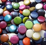 Tagua Nut Coin Beads Mixed Colors 9mm Pkg of 20 Beads