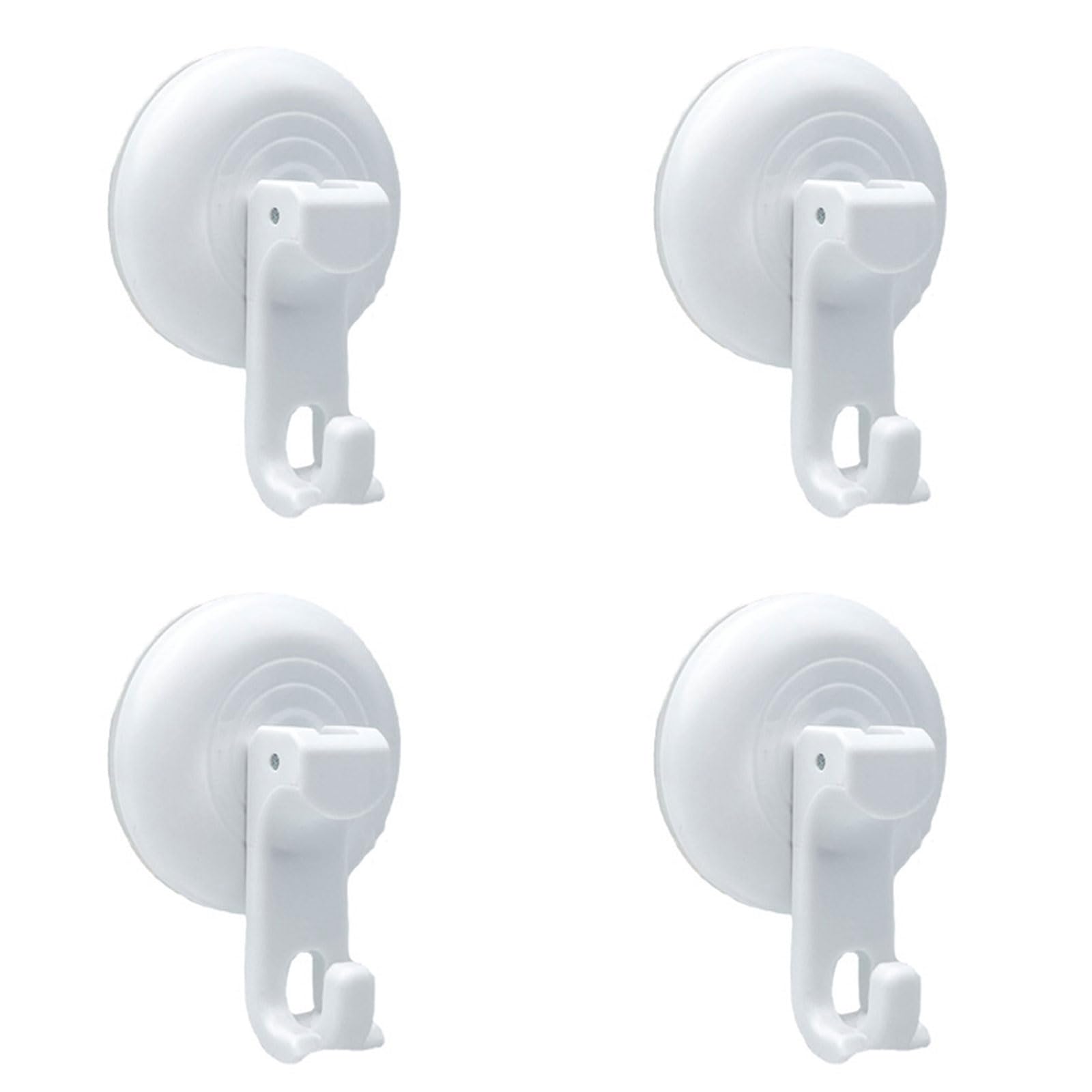 Xjdzineq 4pcs / 8pcs Bathroom Suction Cup Hanging Hooks Heavy Duty Vacuum Towel and Loofah Holders Removable Robe Storage Rack Towel Hooks