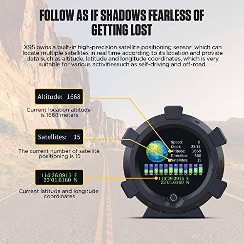 ایگرد | قیمت و خرید Car Head Up Display for All DC5-28V Vehicle, GPS  Speedometer Inclinometer with 3.5\