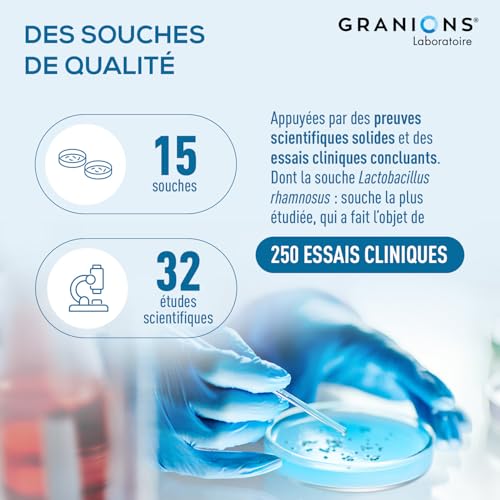 Probiotique Flore Intestinale - Granions Probiotiques 40 Milliards - 20j – vue 6