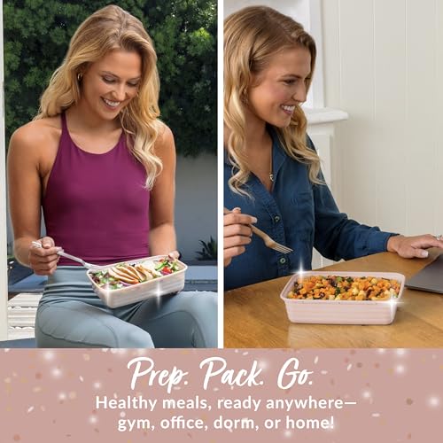 Image of Bentgo Prep 1-Compartment Meal Prep Containers with Lids, 20 Piece Set