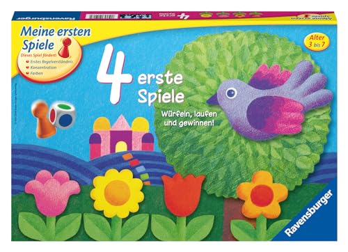 Ravensburger 21417-4 erste Spiele - Spielesammlung für die Kleinen - Spiele für Kinder ab 3 Jahren, Brettspiele für 2-6 Spieler - Farbwürfel – Bild 3