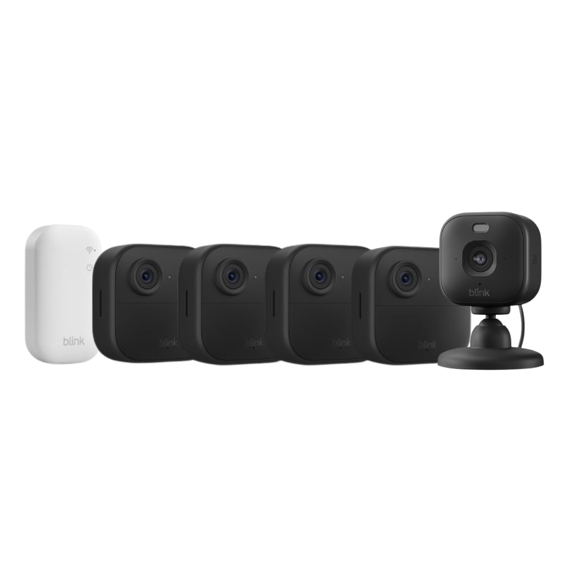 Blink Outdoor 4 Cámaras + Blink Mini 2K+ Cámara (Negro), Sync Module Core incluido con descuento