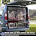 ZATOOTO Van Bug Screen Curtain Magnetic Rear Door Screen for Camping, RV Door Bug Net Center Magstripe Closure Universal for Ford Transit RAM Promaster High Roof Campervans, 79