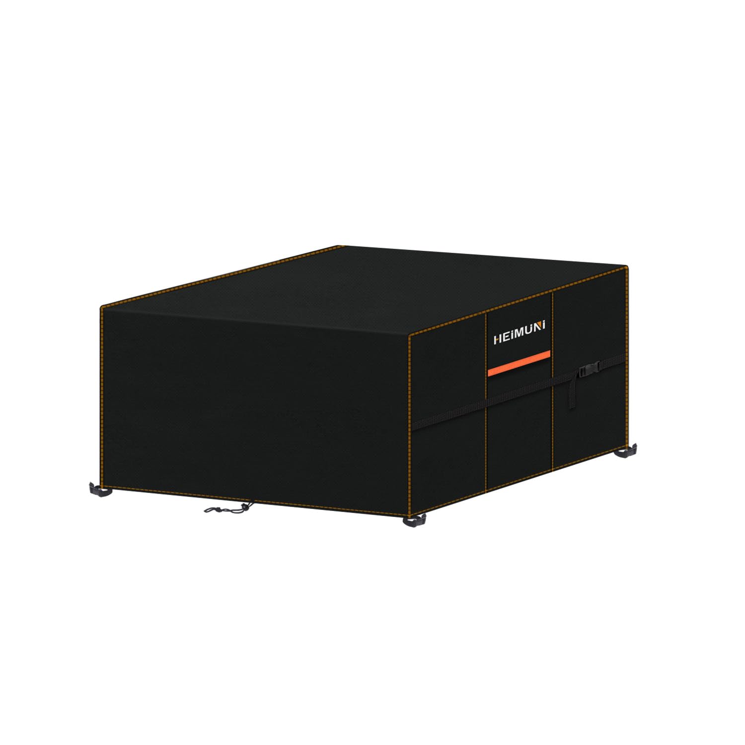 Copertura Tavolo Esterno Telo Copri Tavolo Arredo Rettangolare 160x160x74cm Copertura per Mobili da Giardino Panno 420D Oxford Impermeabile Copertura Telo Copri Tavolo, Antivento Anti-UV Nero