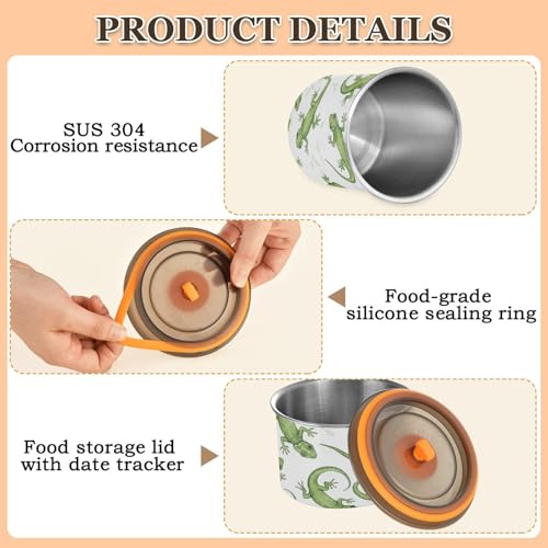Contenedor hermético para café de acero inoxidable 900 ml miniatura 4
