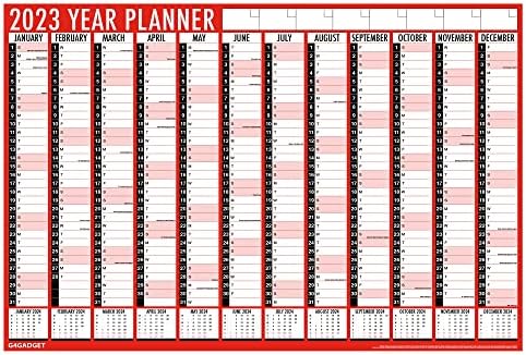 2023 Large Year Wall Planner Calendar 84cm x 60cm