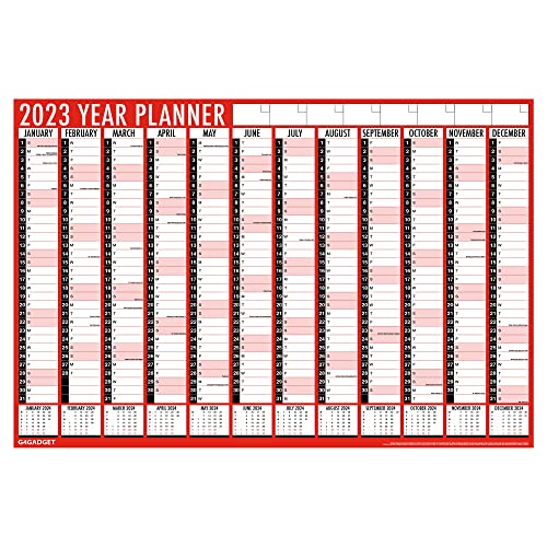 2023 Large Year Wall Planner Calendar 84cm x 60cm (PORTRAIT)