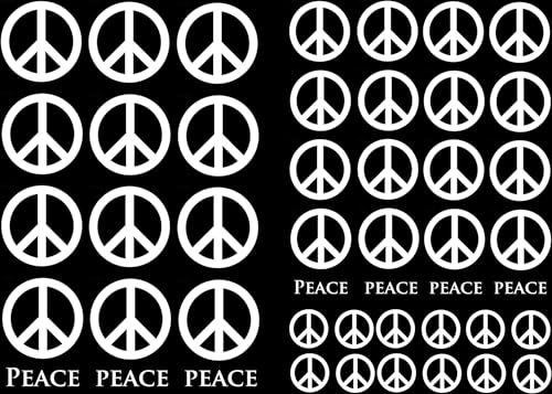 Peace Signs 47 pcs 1/2