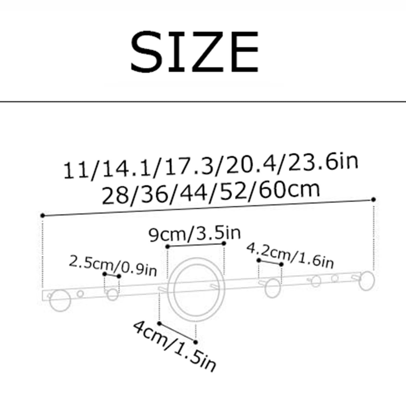 Perchero Dorado para Pared, Toallero Impermeable para Baño, Ganchos De Pared De Hierro para Llaves Sombreros Bufandas Bolsos(52cm/20.4in)