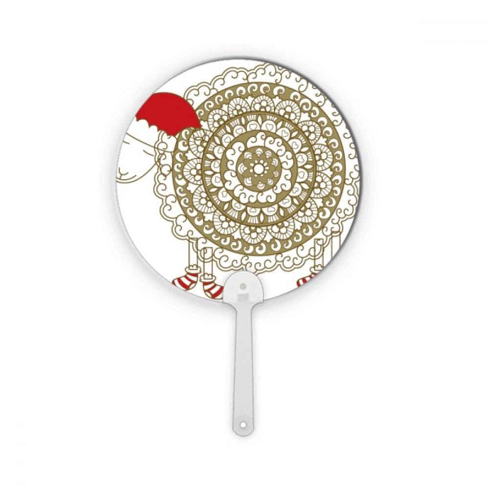 Portable Fan Chapeau de Noël Plastique Décoration Incassable
