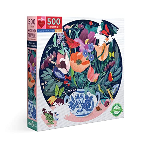 Rompecabezas Circular con Flores para Adultos 23"