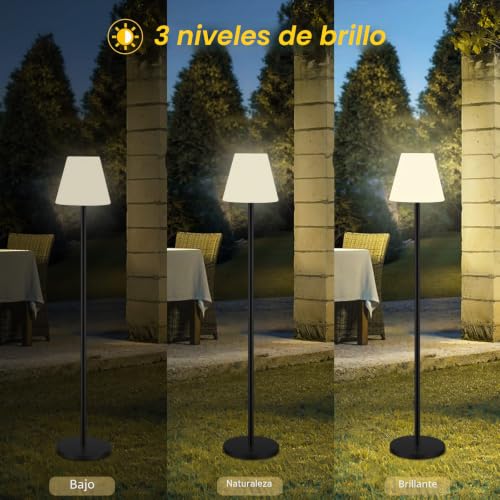 Lámparas solares LED regulables con sensor de luz y carga USB 4