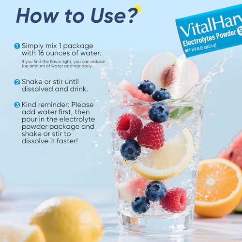 Image of 36 Sticks Electrolytes Powder Packets No Sugar Hydration Packets Electrolyte Liquid Daily IV Drink Mix with Watermelon, Low Sodium, 0 Calorie