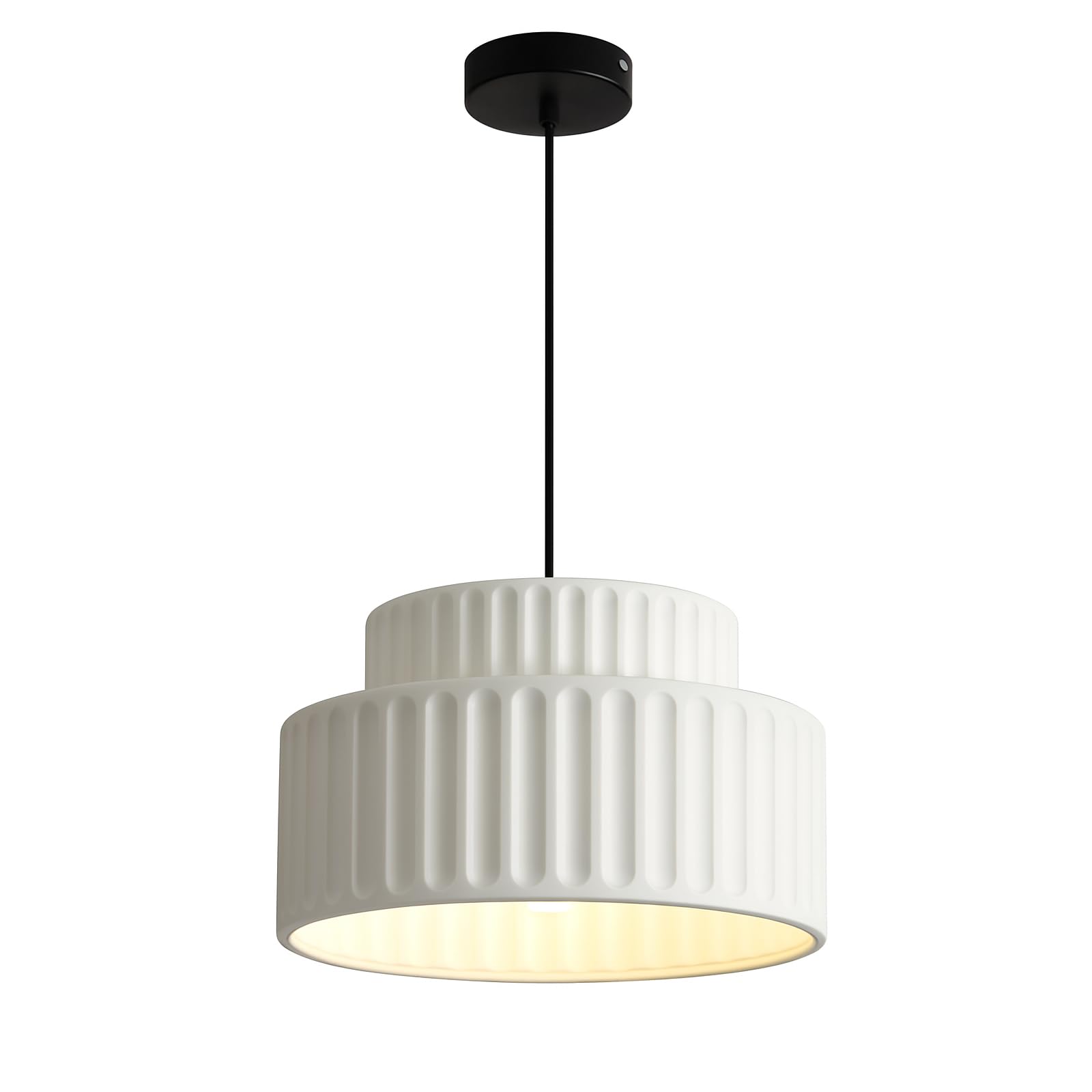 HYJAUSXB Nordic Resin Ceiling Light Flush Mount Lamp with E27 Base, Modern Lighting Fixture for Kitchen, Cloakroom, Hallway, Porch, Living Room, RestaurantWhite,Chandelier