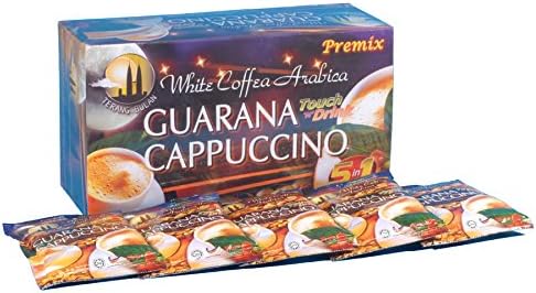White Coffee Arabica Guarana Cappuccino 5 in 1 (Pack of 20)