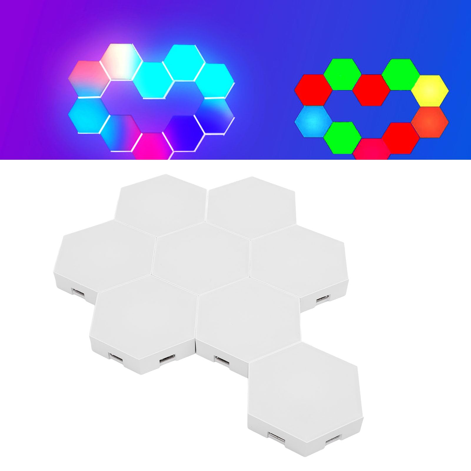 Zestaw LED Hex Lampa LED Smart WIFI USB Zdalne sterowanie głosem Synchronizacja muzyczna 16 milionów kolorów do pokoju gier Noce filmowe