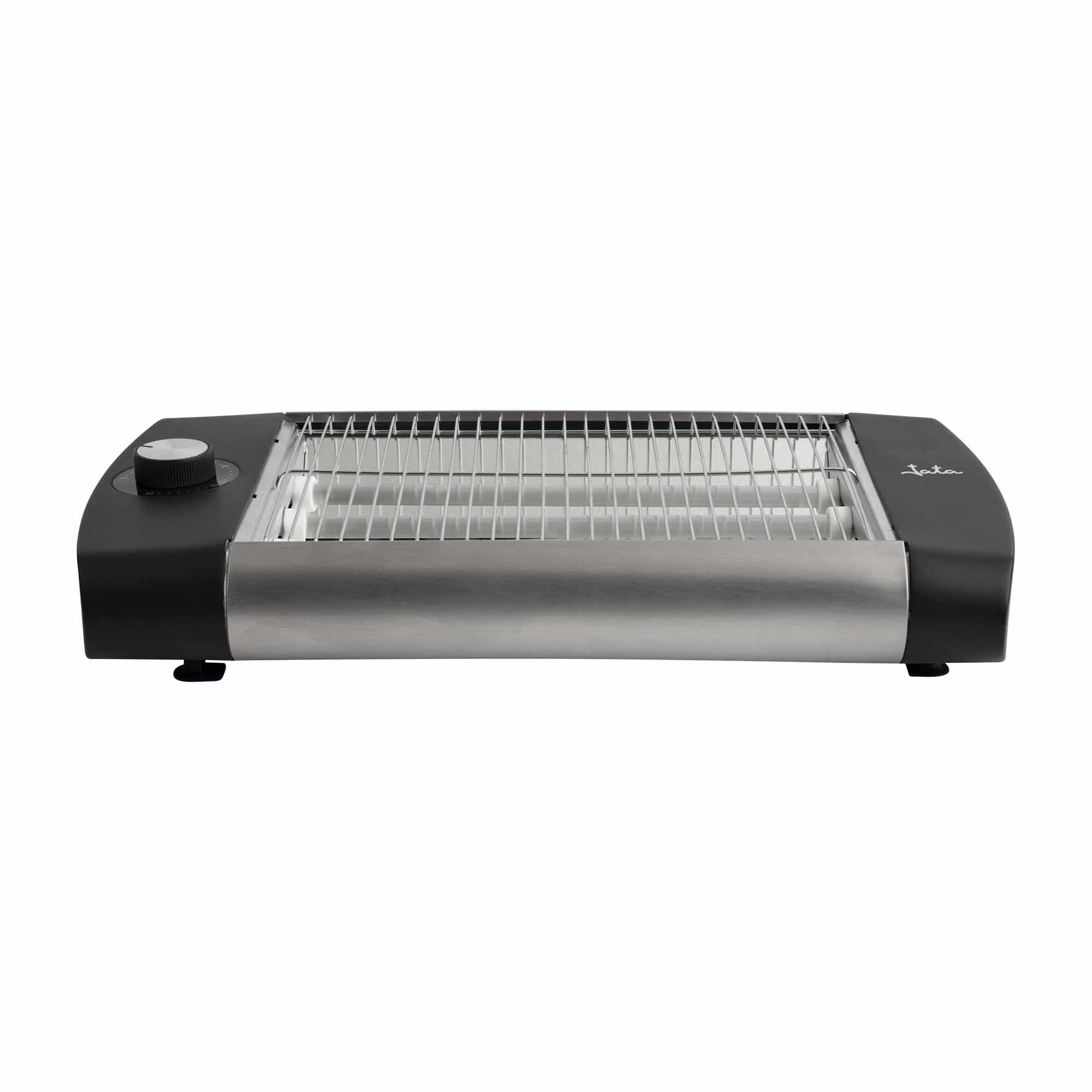JATA JETT1588 Grille-pain horizontal avec 3 barres de quartz, 600 W, avec minuteur, grande surface de grillage (23 x 20 cm)