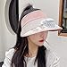KUMADAI Casquette Visiere avec Ventilateur Chapeau Anti UV Femme Casquette Rafraichissante été Chapeau de Soleil Visiere Casquette de Ventilateur USB pour Randonnée Peche,Rose