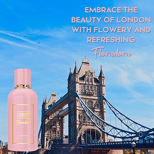 Image of LONDON NOTES Floradora Perfume for Men & Women | Unisex Long Lasting Fragrance | Citrusy, Sweet & Smoky Blend | 100ml